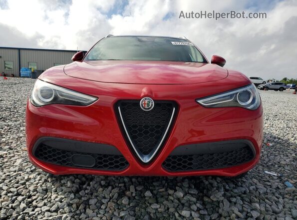ZASPAKAN3M7D02730 2021 ALFA ROMEO STELVIO Red Դիմացի տեսք