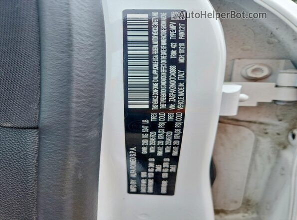 ZASPAKBN0K7C40988 2019 ALFA ROMEO STELVIO White Вид наклейки з VIN-кодом