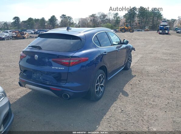 ZASPAKBN1L7C82863 2020 ALFA ROMEO STELVIO Синий Задняя правая четверть