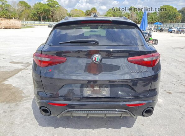 ZASPAKBN1N7D32633 2022 ALFA ROMEO STELVIO Black Вид ззаду