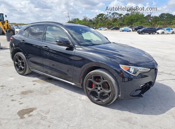 ZASPAKBN1N7D32633 2022 ALFA ROMEO STELVIO Black Передня права чверть