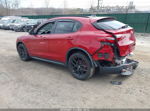 ZASPAKBN7K7C71218 2019 ALFA ROMEO STELVIO Red უკანა მარცხენა