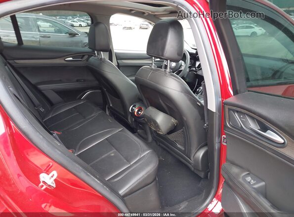 ZASPAKBN7K7C71218 2019 ALFA ROMEO STELVIO Red VIN კოდის სტიკერის ხედი