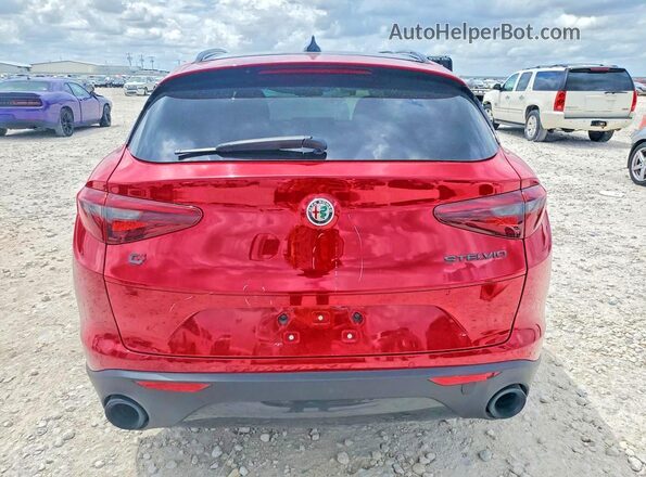 ZASPAKBN8K7C50278 2019 ALFA ROMEO STELVIO Red Vista trasera