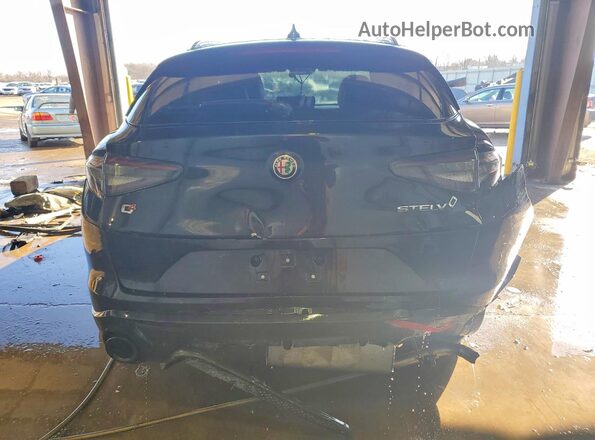 ZASPAKBN8R7D76005 2024 ALFA ROMEO STELVIO Black Вид ззаду