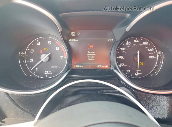 ZASPAKBNXP7D65830 2023 ALFA ROMEO STELVIO Black Vista del cuadro de instrumentos