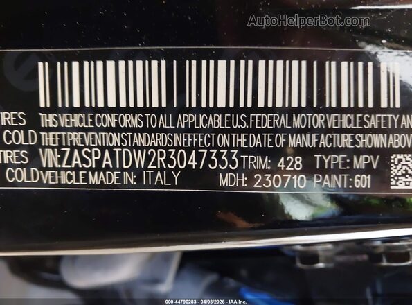 ZASPATDW2R3047333 2024 ALFA ROMEO OTHER Black Շարժիչի բաժամունքի տեսք