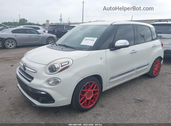 ZFBCFACH0JZ040825 2018 FIAT 500L White წინა მარცხენა ხედი სამი მეოთხედიდან