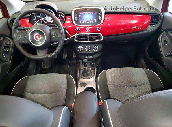ZFBCFXAH4JP656271 2018 FIAT 500X Red Dashboard view