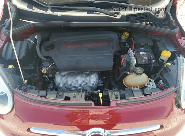 ZFBCFXDB2HP528306 2017 FIAT 500X Red ძრავის განყოფილების ხედი