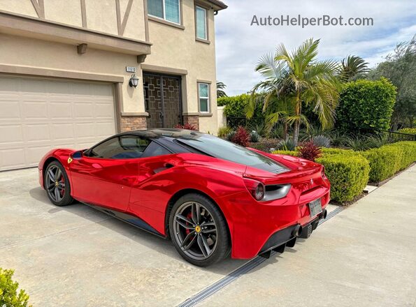 ZFF79ALA1G0217003 2016 FERRARI 488 Red Trasero derecho
