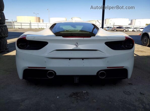 ZFF79ALA8J0230984 2018 FERRARI 488 White უკანა ხედი