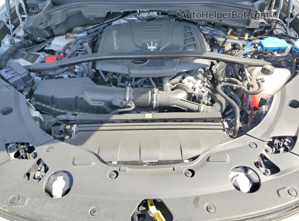 ZN682AVM7P7442532 2023 MASERATI GRECALE Silver Engine compartment view