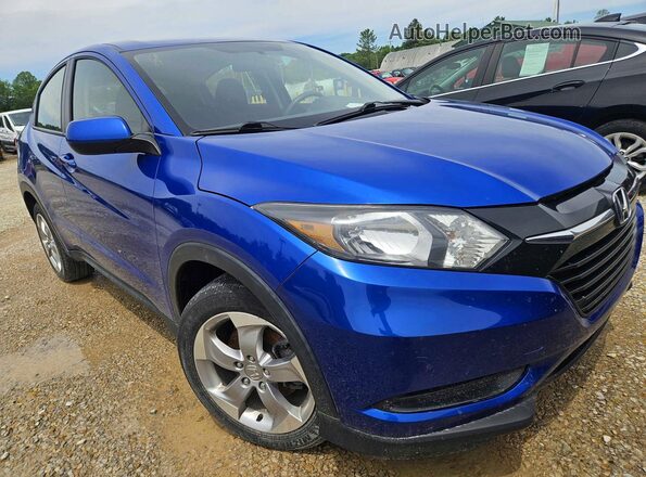 3CZRU6H3XJG729613 2018 HONDA HR-V Blue Tył lewy