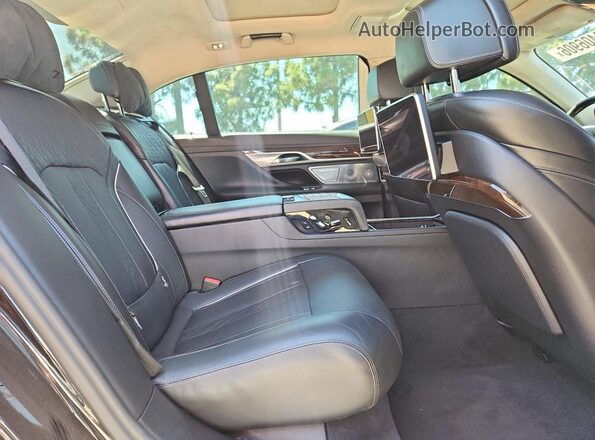 WBA7F0C59GGM20875 2016 BMW 7 SERIES Black Rear interior view
