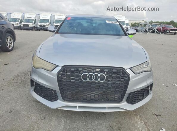 WAUC8AFC8JN054712 2018 AUDI A6 Серебряный Вид сзади