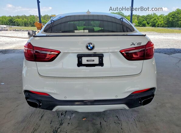 5UXKU0C53J0G80953 2018 BMW X6 White Vista interior delantera