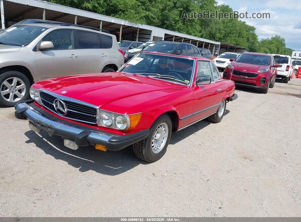 10704412029166    1976 MERCEDES-BENZ 450SL Красный Передняя левая четверть