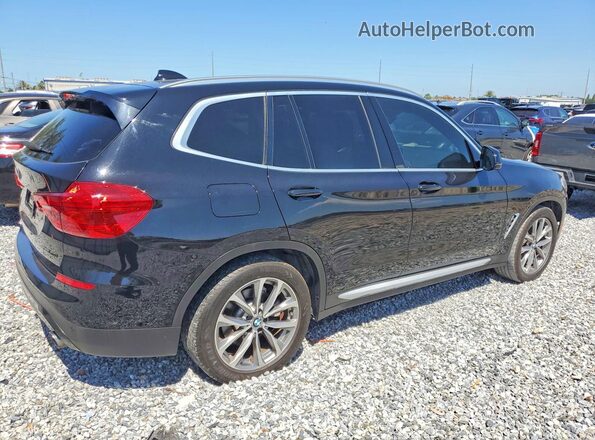 5UXTR7C59KLF34684 2019 BMW X3 Black Front right
