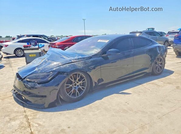 5YJSA1E6XNF471526 2022 TESLA MODEL S Черный Задняя левая четверть