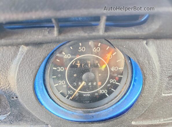 1122688777 1972 VOLKSWAGEN BEETLE Blue Вид щитка приладів