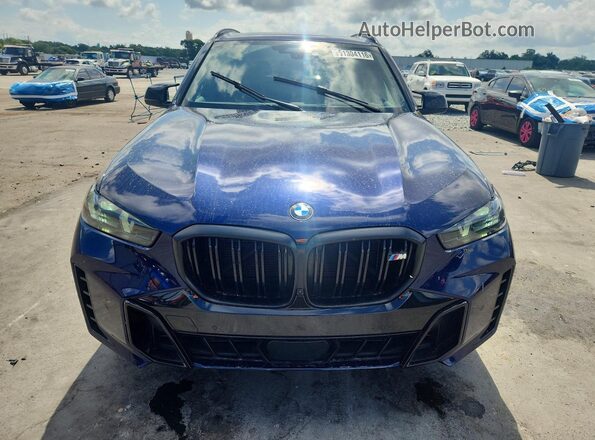 5UX33EU03R9T09335 2024 BMW X5 Blue Հետևի տեսք