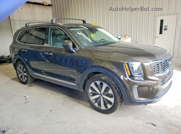 5XYP64HC1MG143526 2021 KIA TELLURIDE Green 