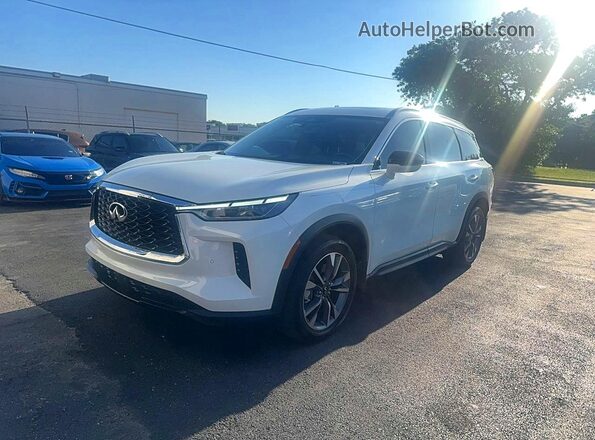 5N1AL1FR4SC338327 2025 INFINITI QX60 White Задня права чверть