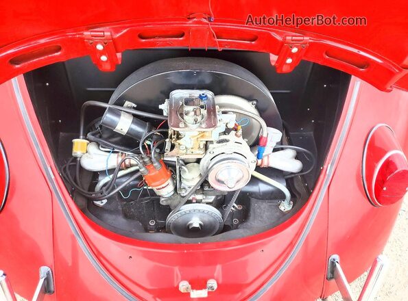 116755044 1966 VOLKSWAGEN BEETLE Red უკანა სალონის ხედი