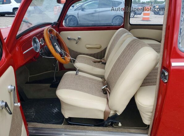 116755044 1966 VOLKSWAGEN BEETLE Red წინა სალონის ხედი