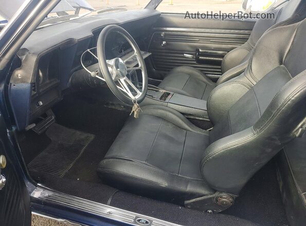 123379N552517 1969 CHEVROLET CAMARO Blue წინა სალონის ხედი