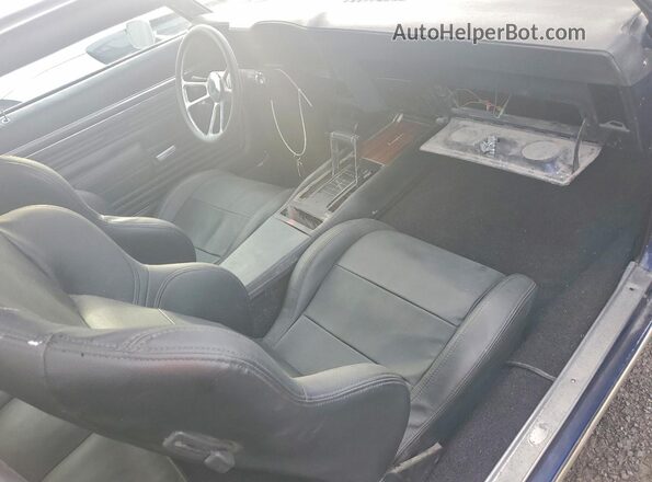 123379N552517 1969 CHEVROLET CAMARO Blue წინა პანელის ხედი