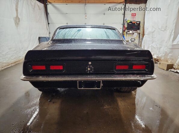 124377N222554 1967 CHEVROLET CAMARO Черный Вид сзади