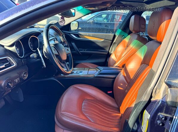 ZAM57RSA7G1168911 2016 MASERATI GHIBLI Blue Rear seats view