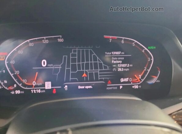 5UXCR6C08L9B81724 2020 BMW X5 White Widok deski rozdzielczej