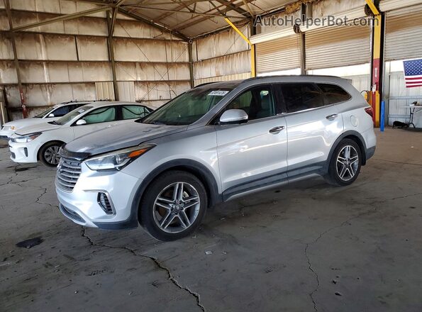 KM8SR4HF4HU218182 2017 HYUNDAI SANTA Silver 