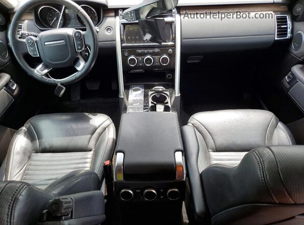 SALRRBBV4HA016105 2017 LAND ROVER DISCOVERY Black Widok zestawu wskaźników