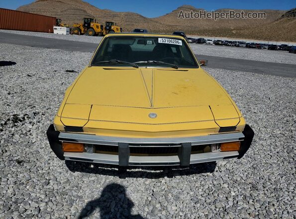 128AS0055503 1976 FIAT UK Yellow Вид спереду