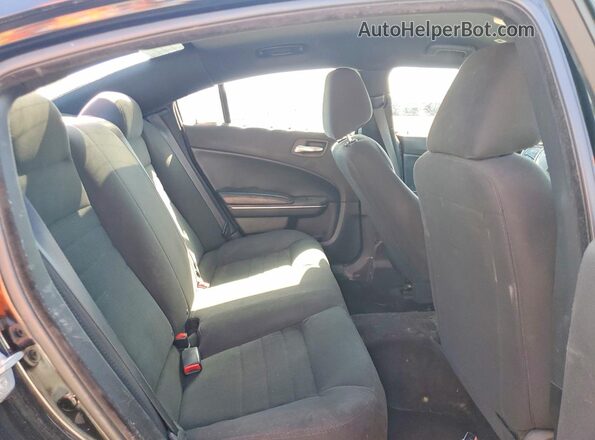 2C3CDXAG6HH649125 2017 DODGE CHARGER Black Rear interior view
