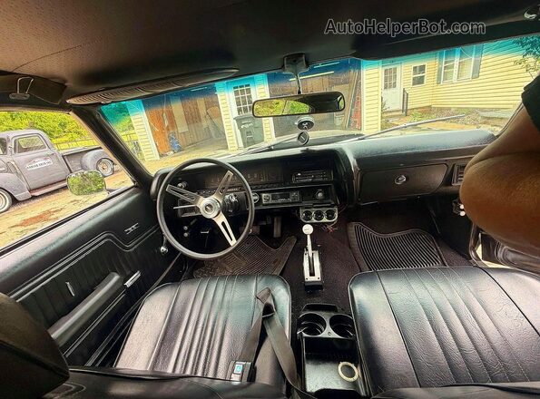 136371B182449 1971 CHEVROLET CHEVELLE Black ხელსაწყოთა პანელის ხედი