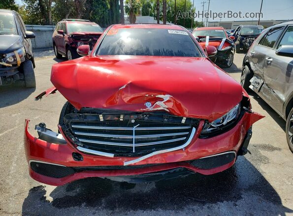 WDDZF4JB3HA204929 2017 MERCEDES-BENZ E Красный Вид спереди