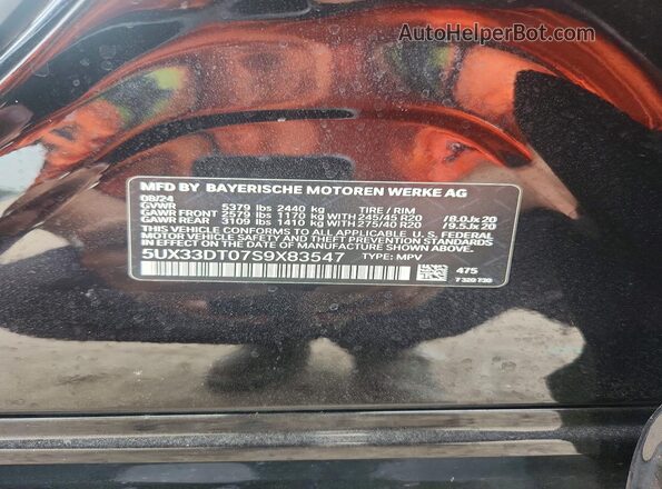 5UX33DT07S9X83547 2025 BMW X4 Black 