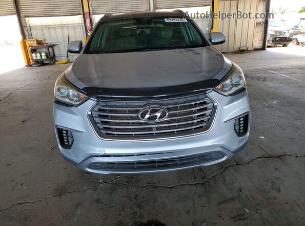 KM8SR4HF4HU218182 2017 HYUNDAI SANTA Silver 