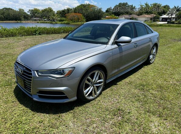WAUJGAFCXGN100544 2016 AUDI A6 Gray Trasero derecho