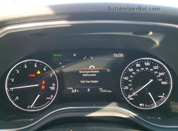 4T1FZ1FB2LU044413 2020 TOYOTA AVALON White Widok zestawu wskaźników