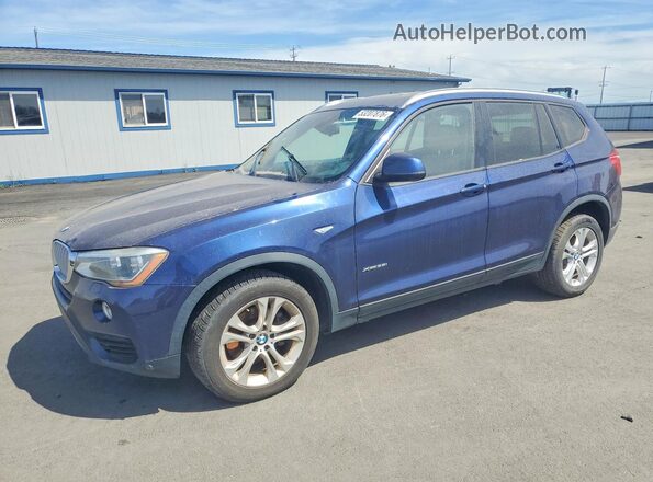 5UXWX7C53G0K36575 2016 BMW X3 Синий Задняя левая четверть