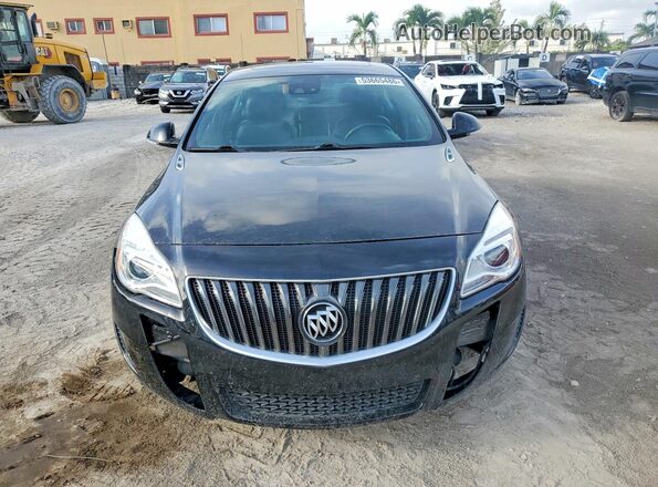 2G4GT5GX0H9138222 2017 BUICK REGAL Black Rear view