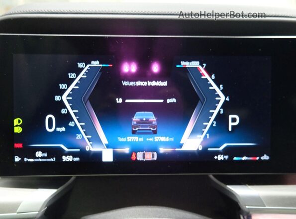 WBA33EJ02PCM30053 2023 BMW 7 SERIES Black Սարքավորումների վահանակի տեսք