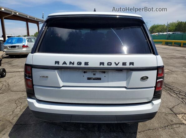 SALGS2SVXJA515976 2018 LAND ROVER RANGE Белый Вид салона спереди