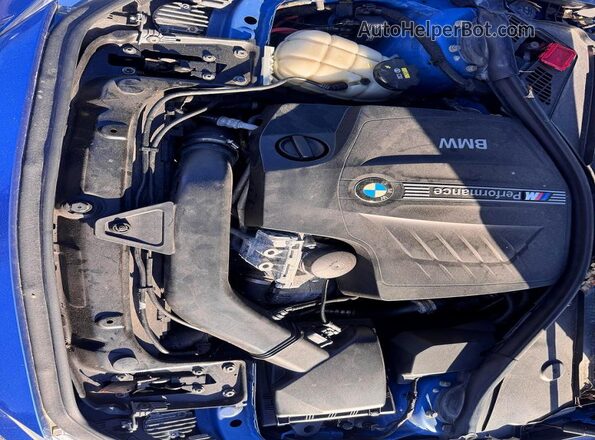 WBA1J9C53GV371709 2016 BMW M2 Синий Вид салона спереди